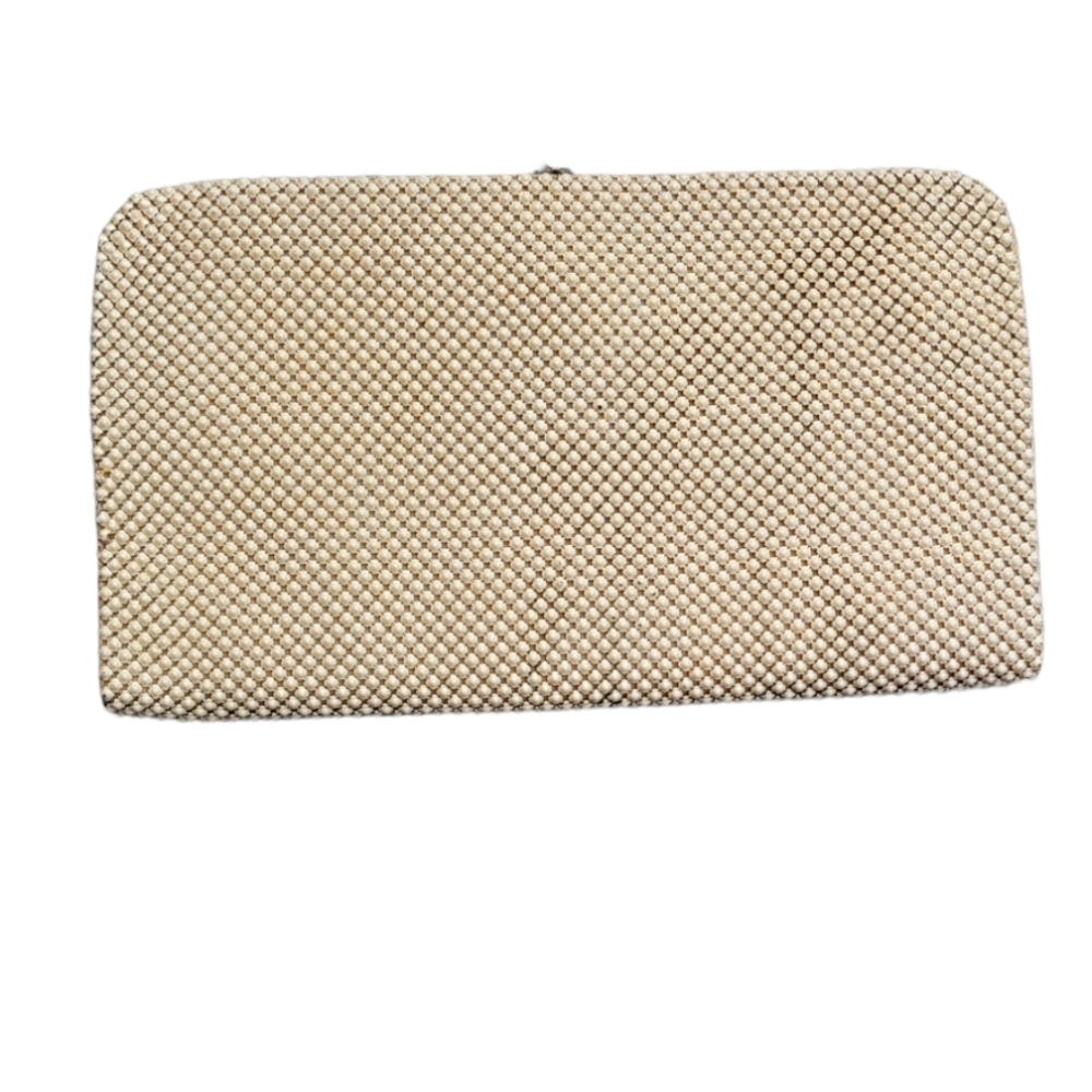 Vintage cream color chain mail style wallet